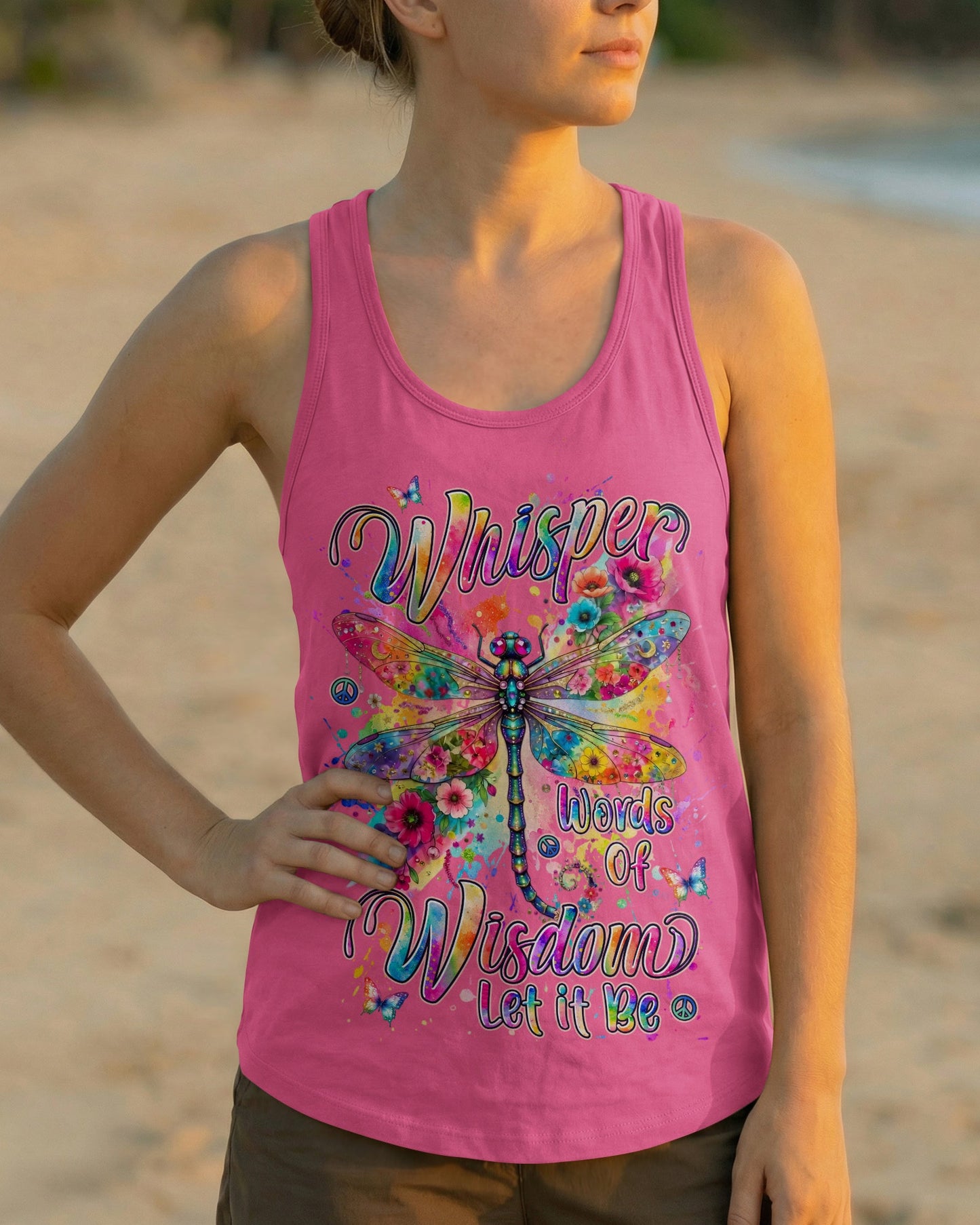 WHISPER WORDS OF WISDOM LET IT BE DRAGONFLY ALL OVER PRINT - TYLN0406263