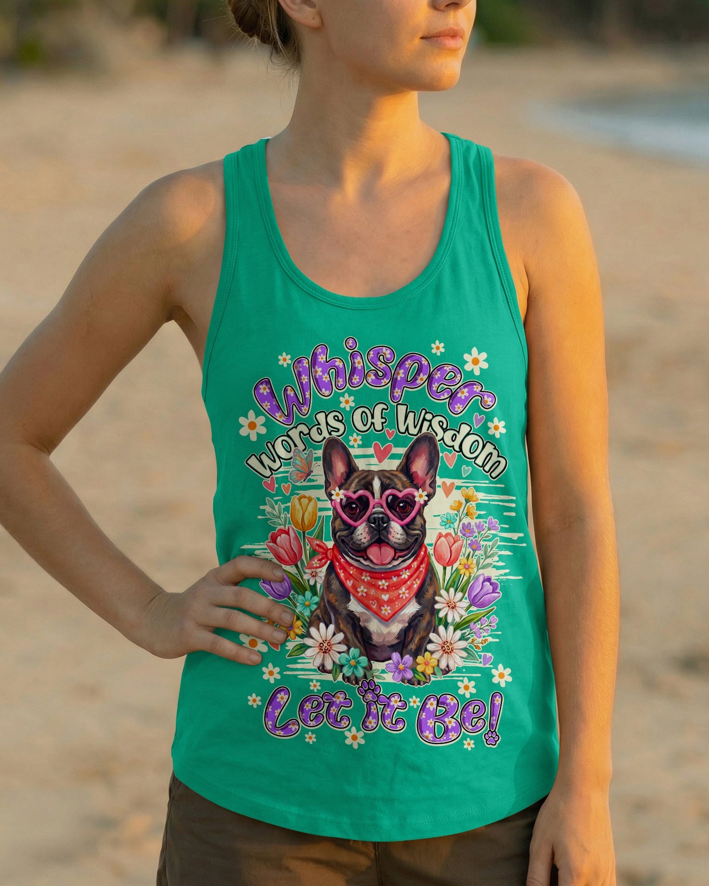 WHISPER WORDS OF WISDOM LET IT BE FRENCH BULLDOG ALL OVER PRINT - TY1105262