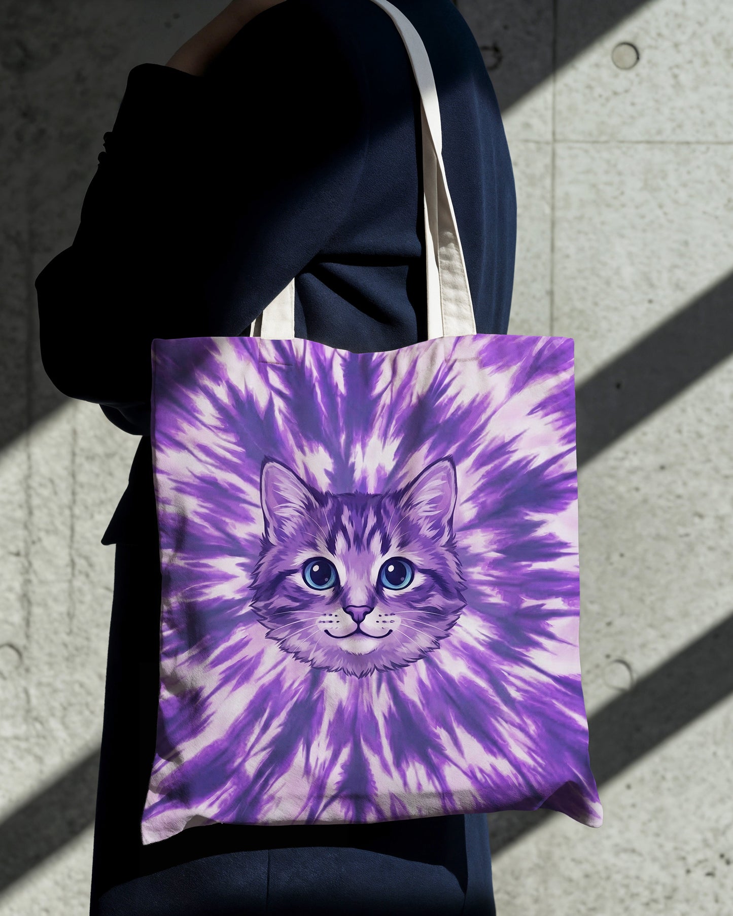 PURPLE AURA CAT TOTE BAG - TYPQ1304268