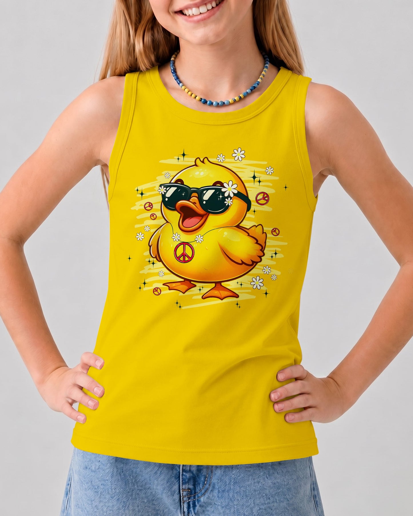 I'M NOT SHORT DUCK HIPPIE KIDS ALL OVER PRINT - TYPQ1206261