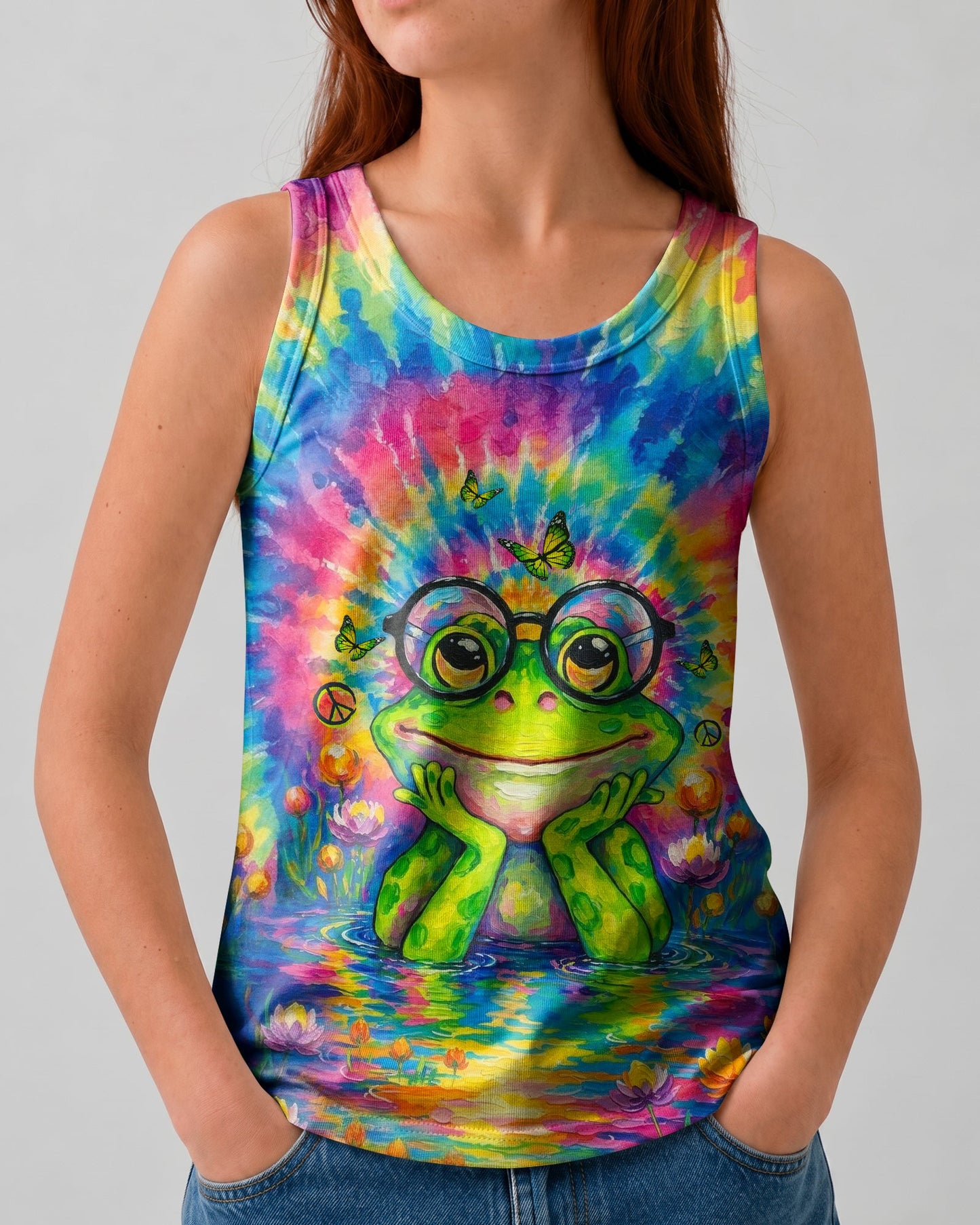 BE YOU THE WORLD WILL ADJUST FROG KIDS ALL OVER PRINT - TLTW1106261