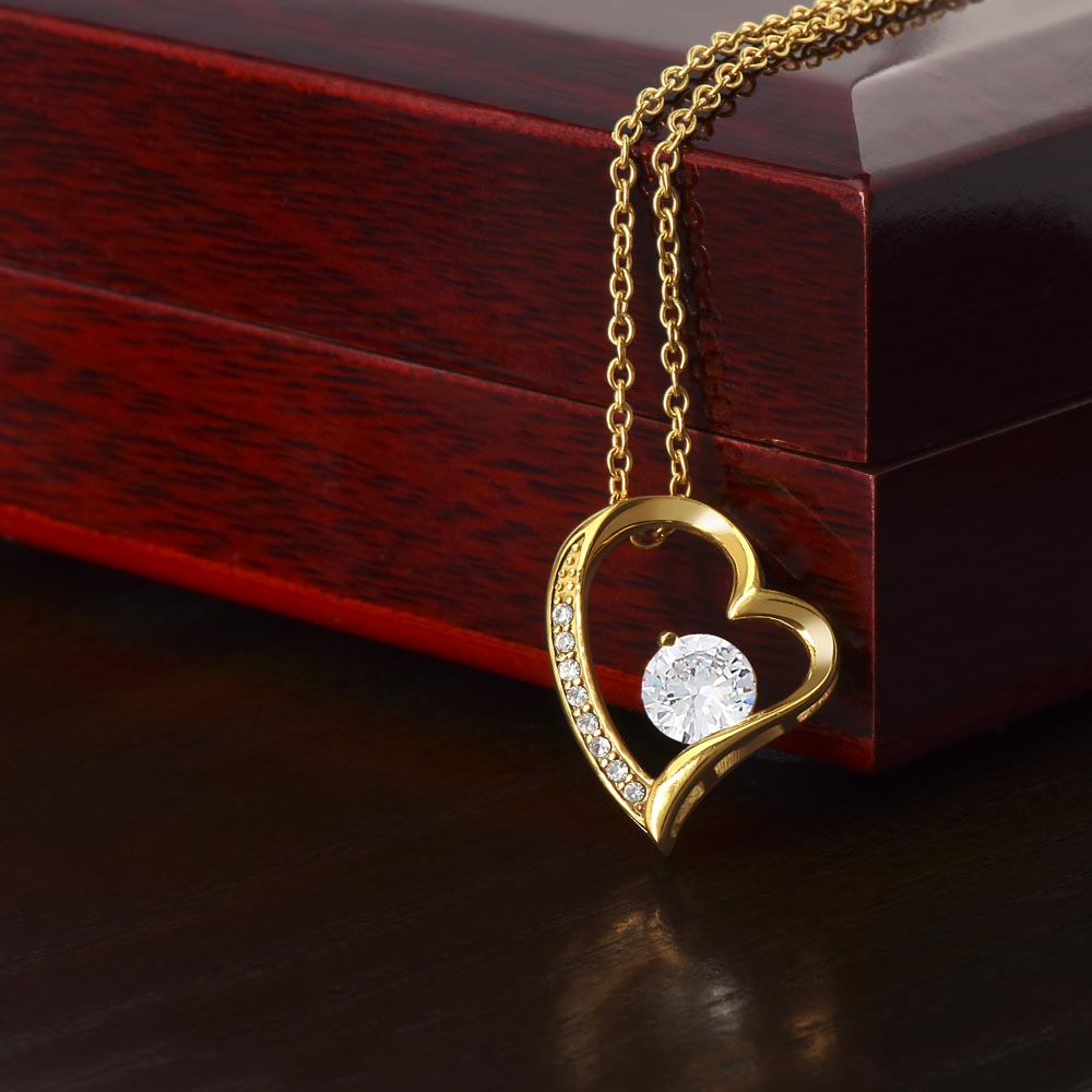 Personalized Mom I Love You Forever Love Necklace