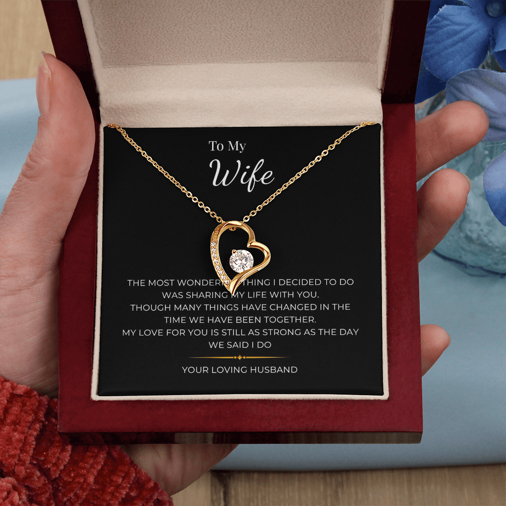 To My Wife Forever Love Necklace