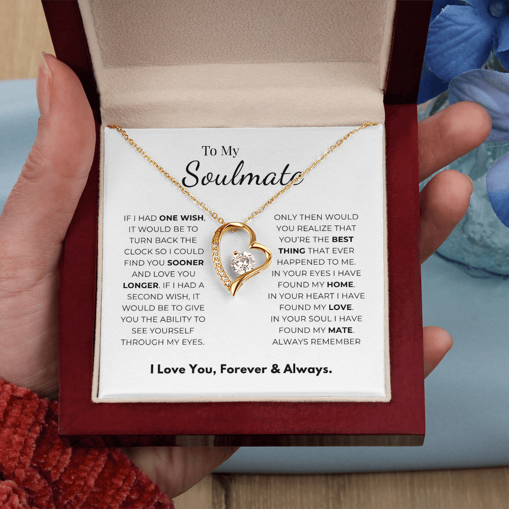 To My Soulmate Forever Love Necklace