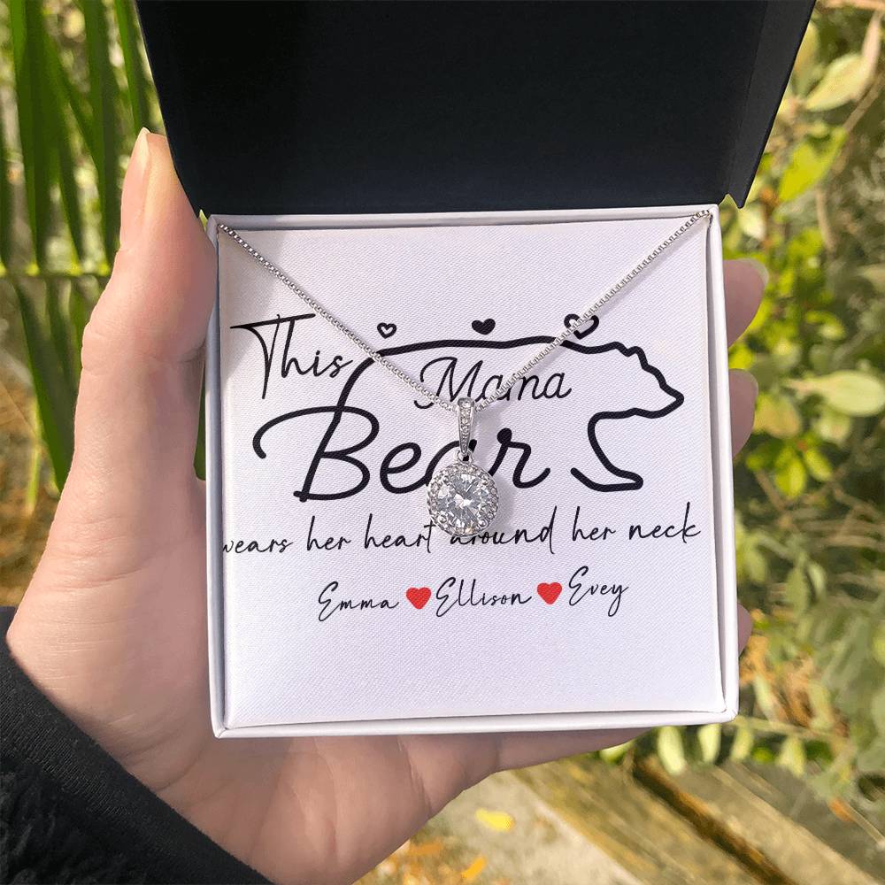 Personalized Mama Bear Eternal Hope Necklace