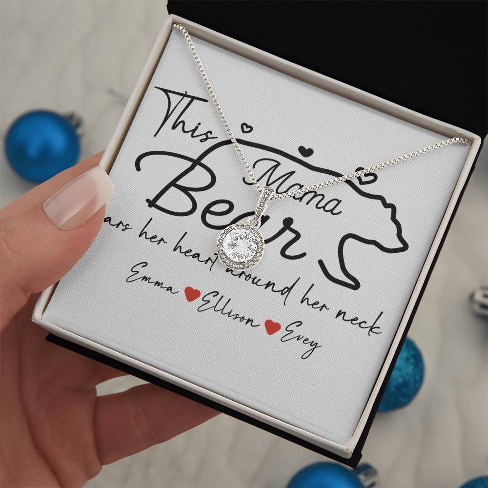 Personalized Mama Bear Eternal Hope Necklace