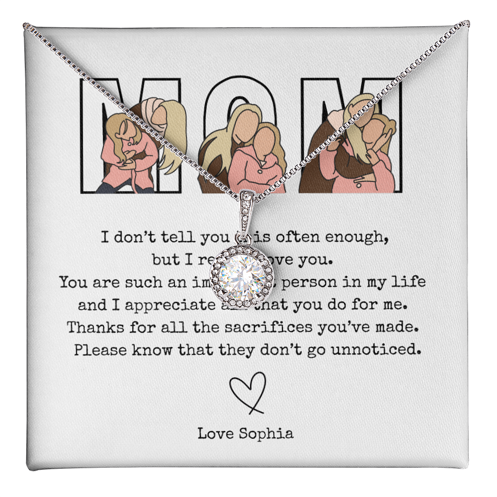 Personalized Mom Eternal Hope Necklace