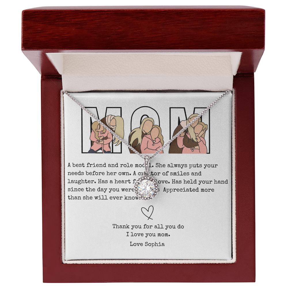 Personalized Mom Eternal Hope Necklace