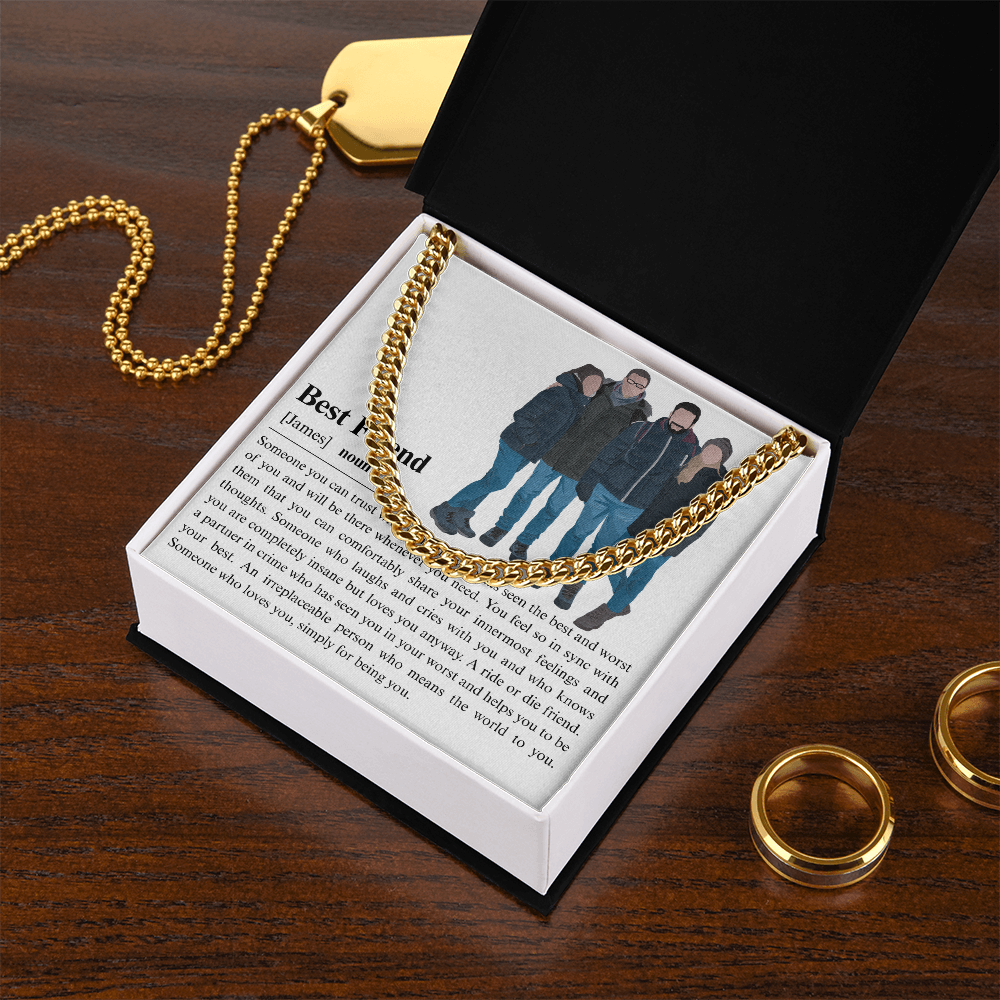Personalized Best Friend Cuban Link Chain