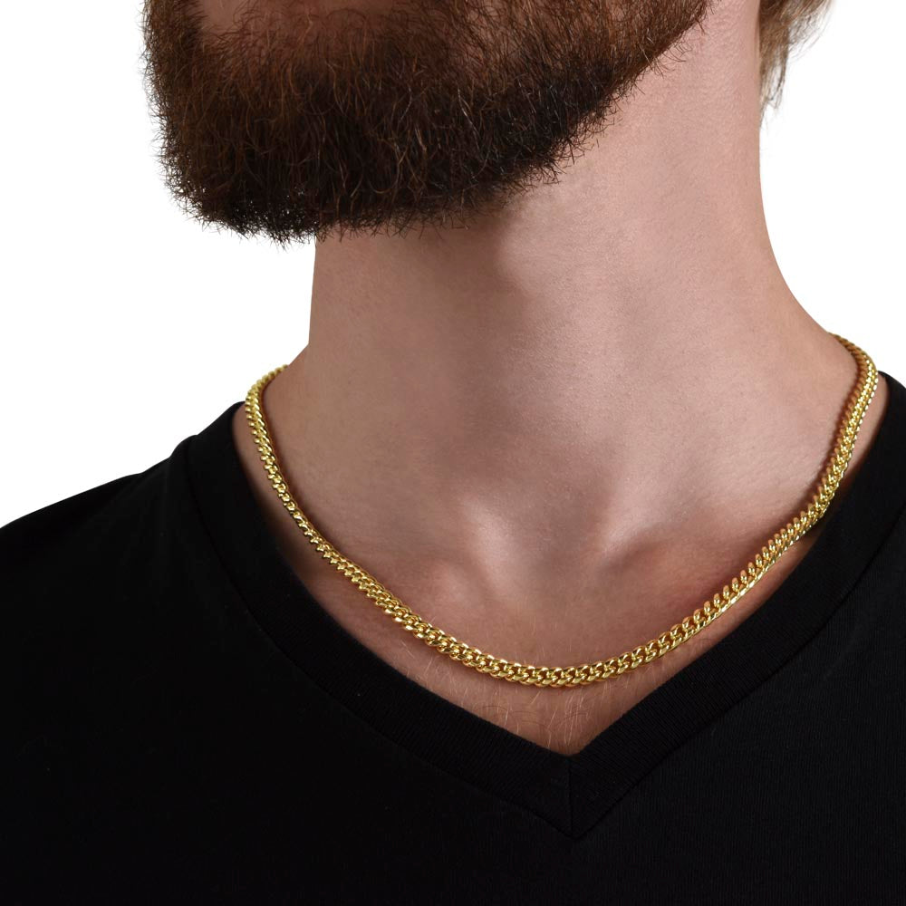 Personalized To My Boyfriend Cuban Link Chain