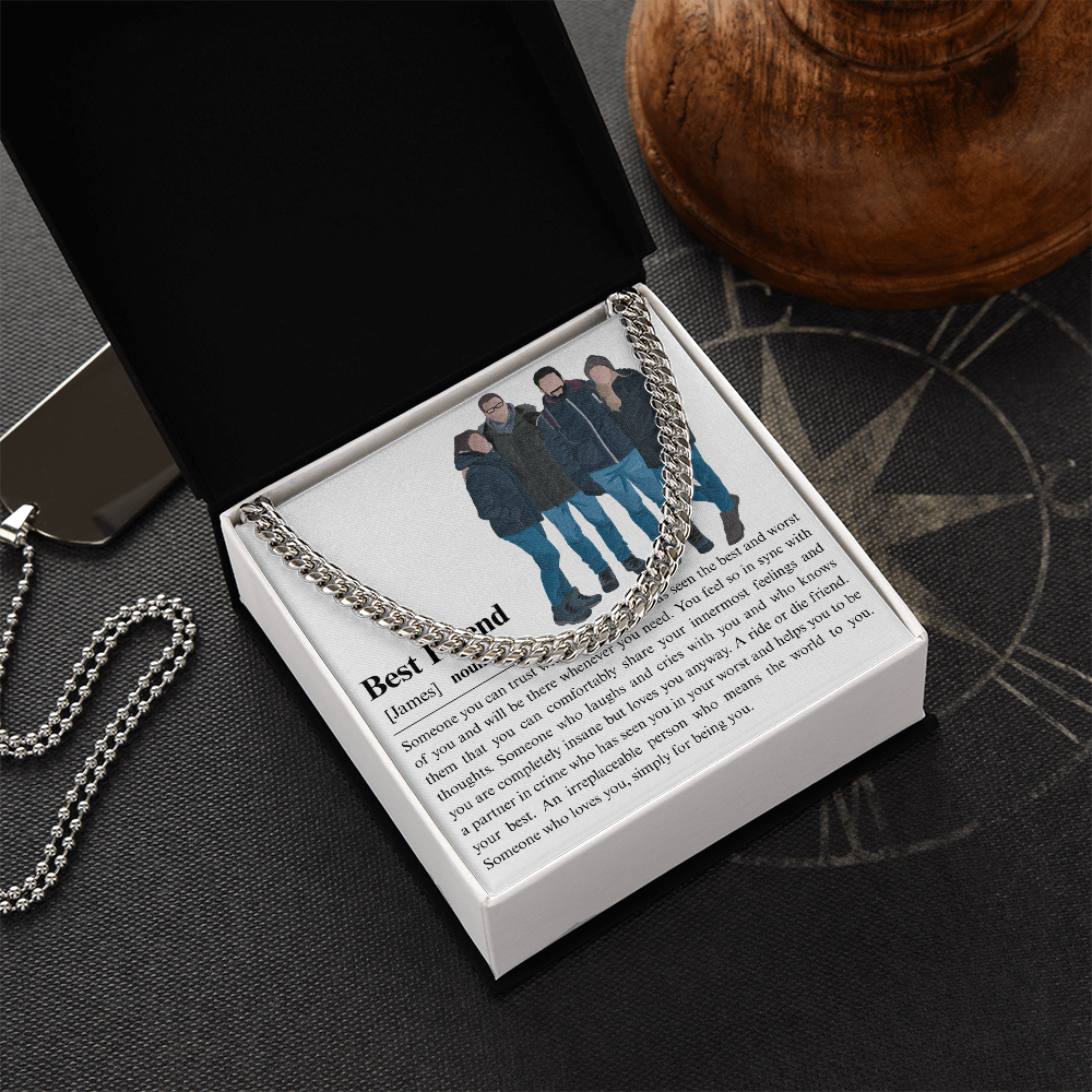 Personalized Best Friend Cuban Link Chain