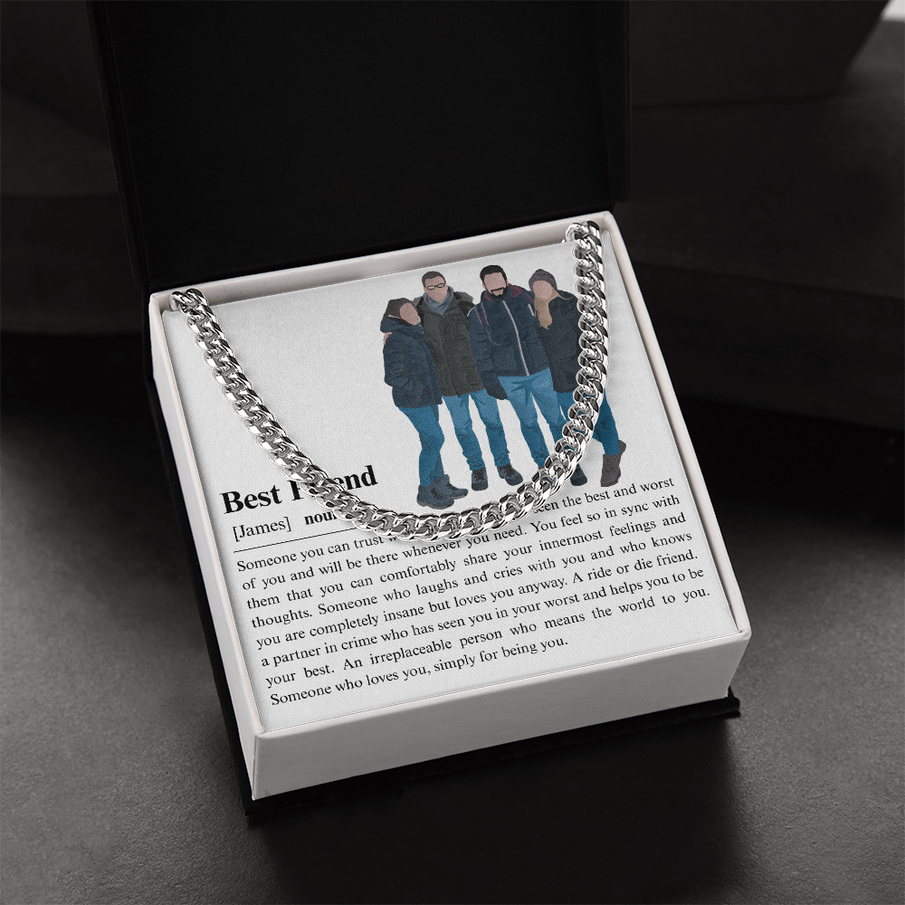 Personalized Best Friend Cuban Link Chain