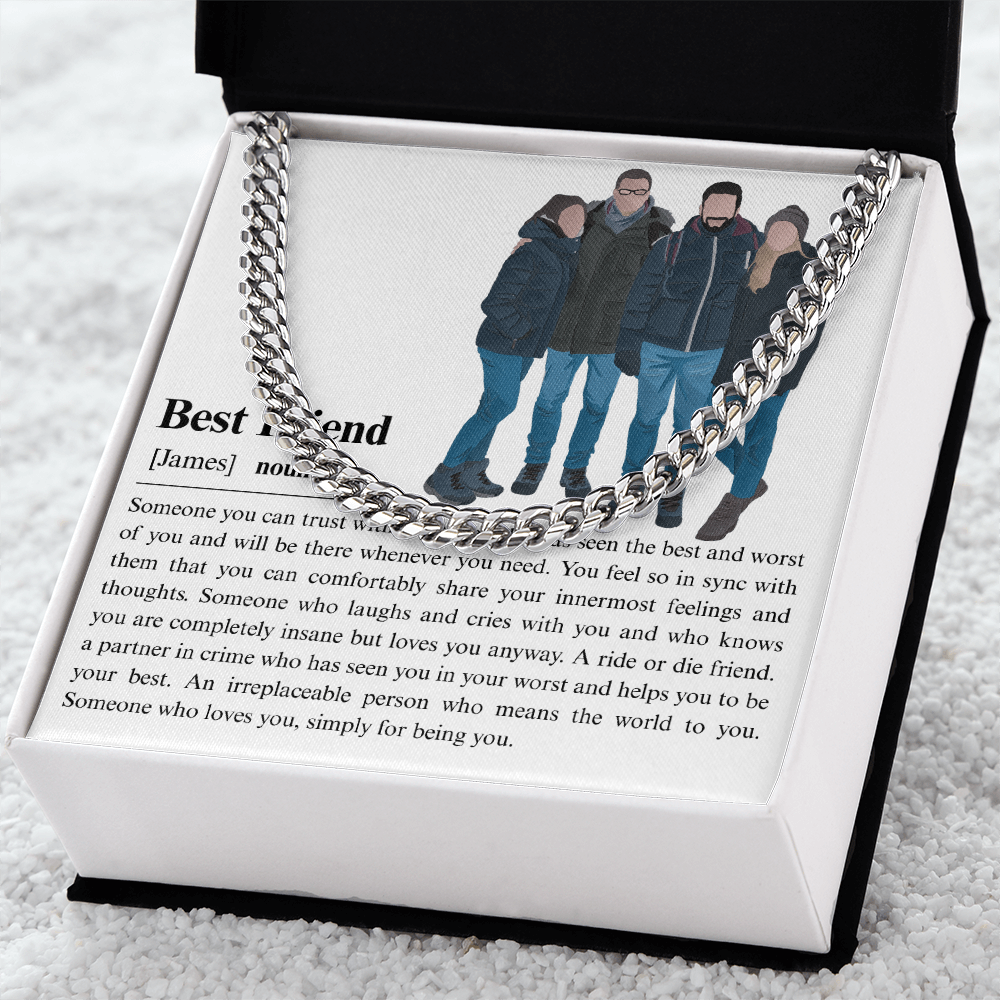 Personalized Best Friend Cuban Link Chain