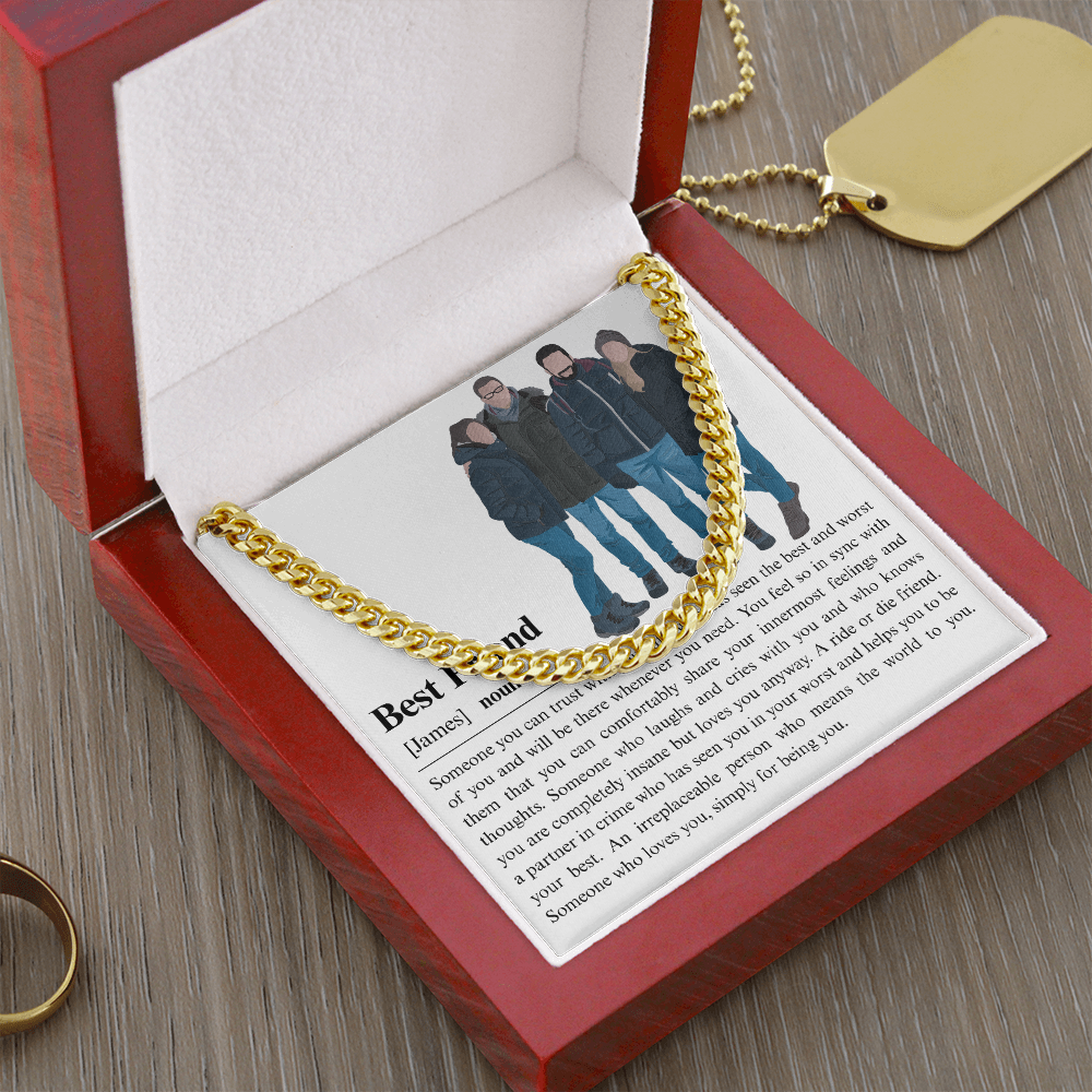 Personalized Best Friend Cuban Link Chain