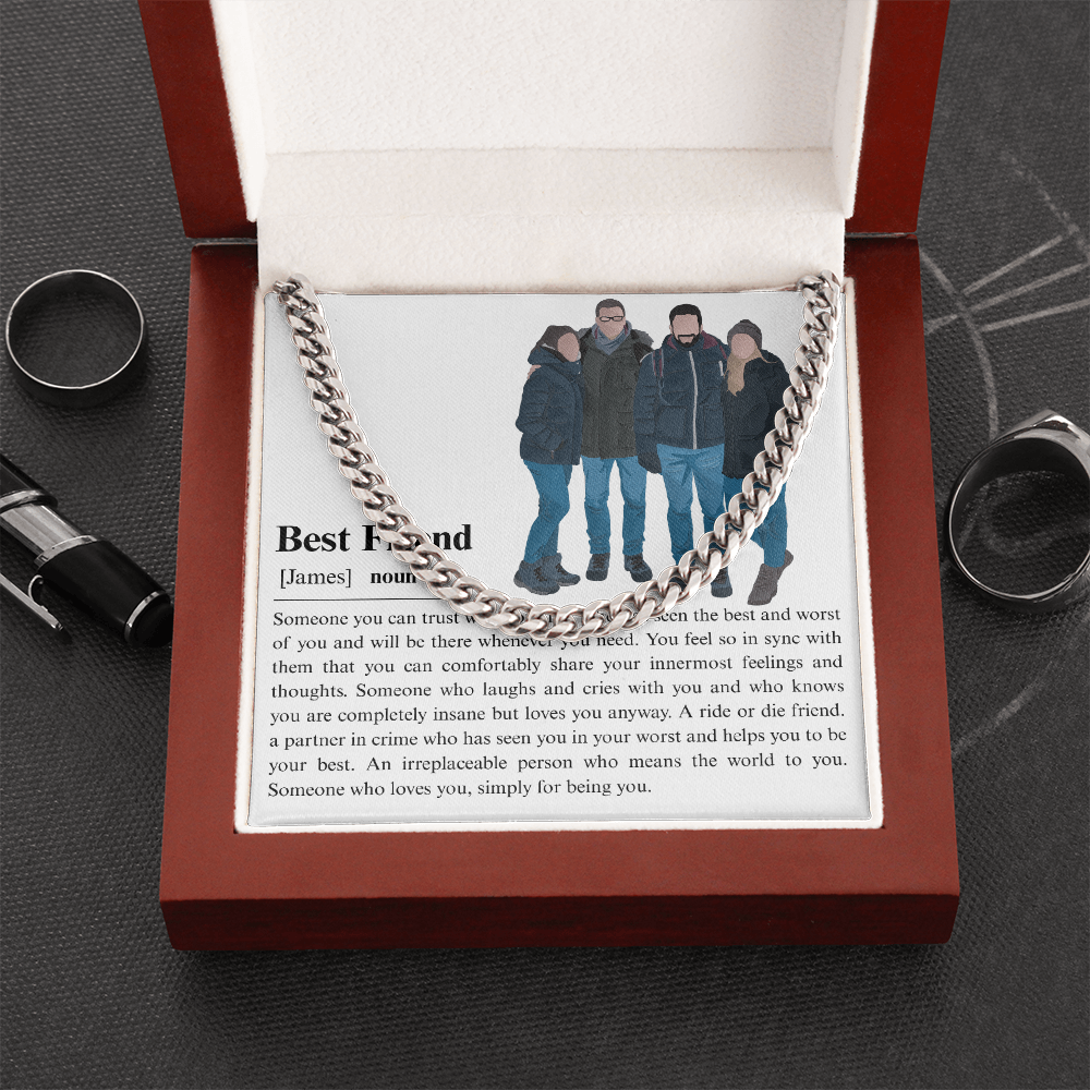 Personalized Best Friend Cuban Link Chain