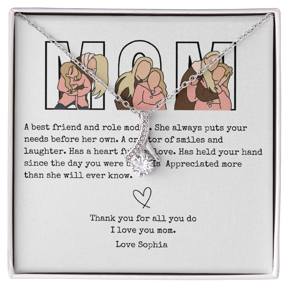 Personalized Mom Alluring Beauty Necklace