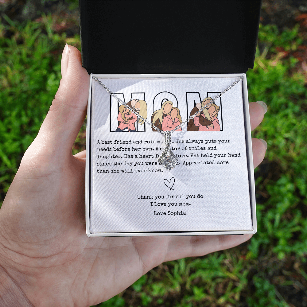 Personalized Mom Alluring Beauty Necklace