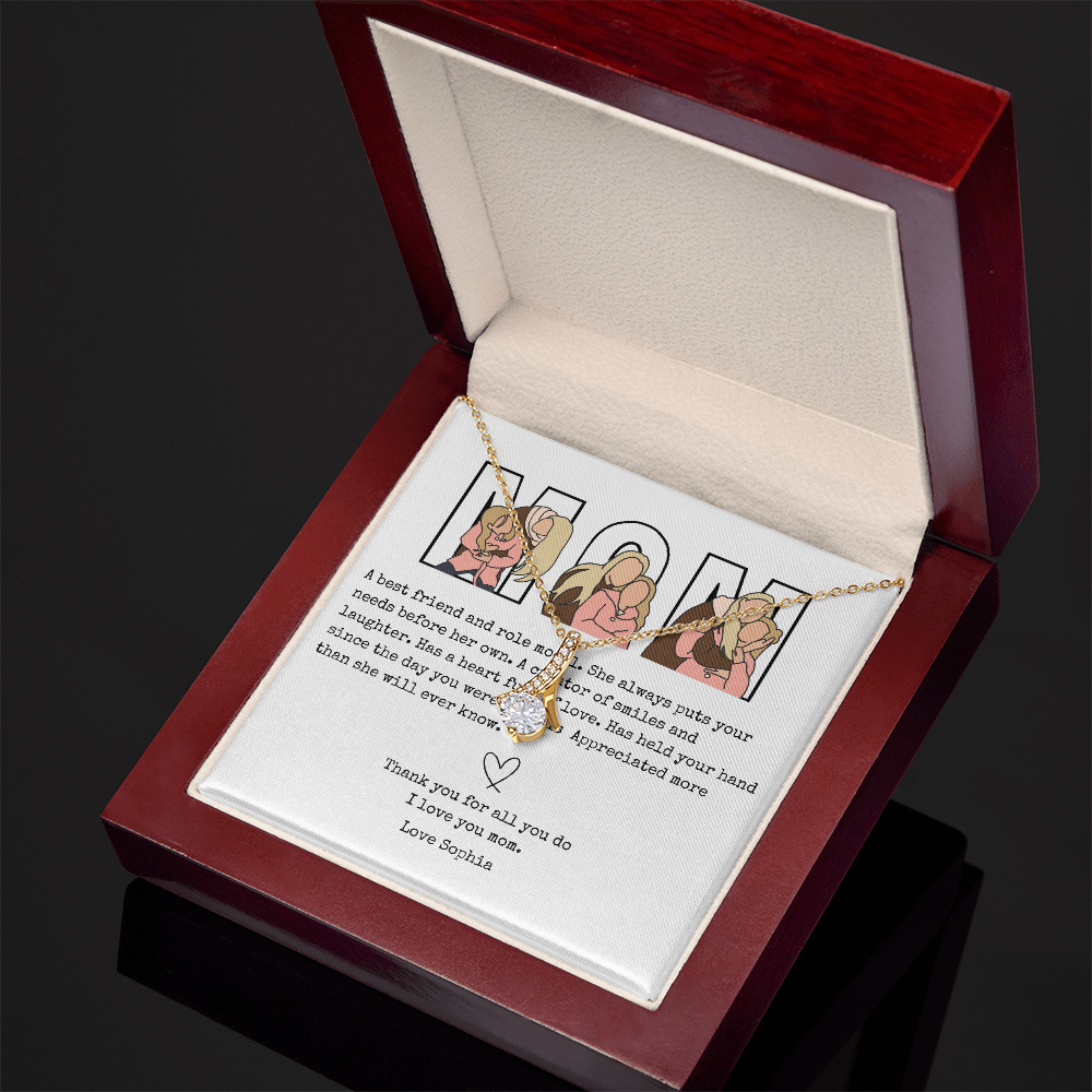 Personalized Mom Alluring Beauty Necklace