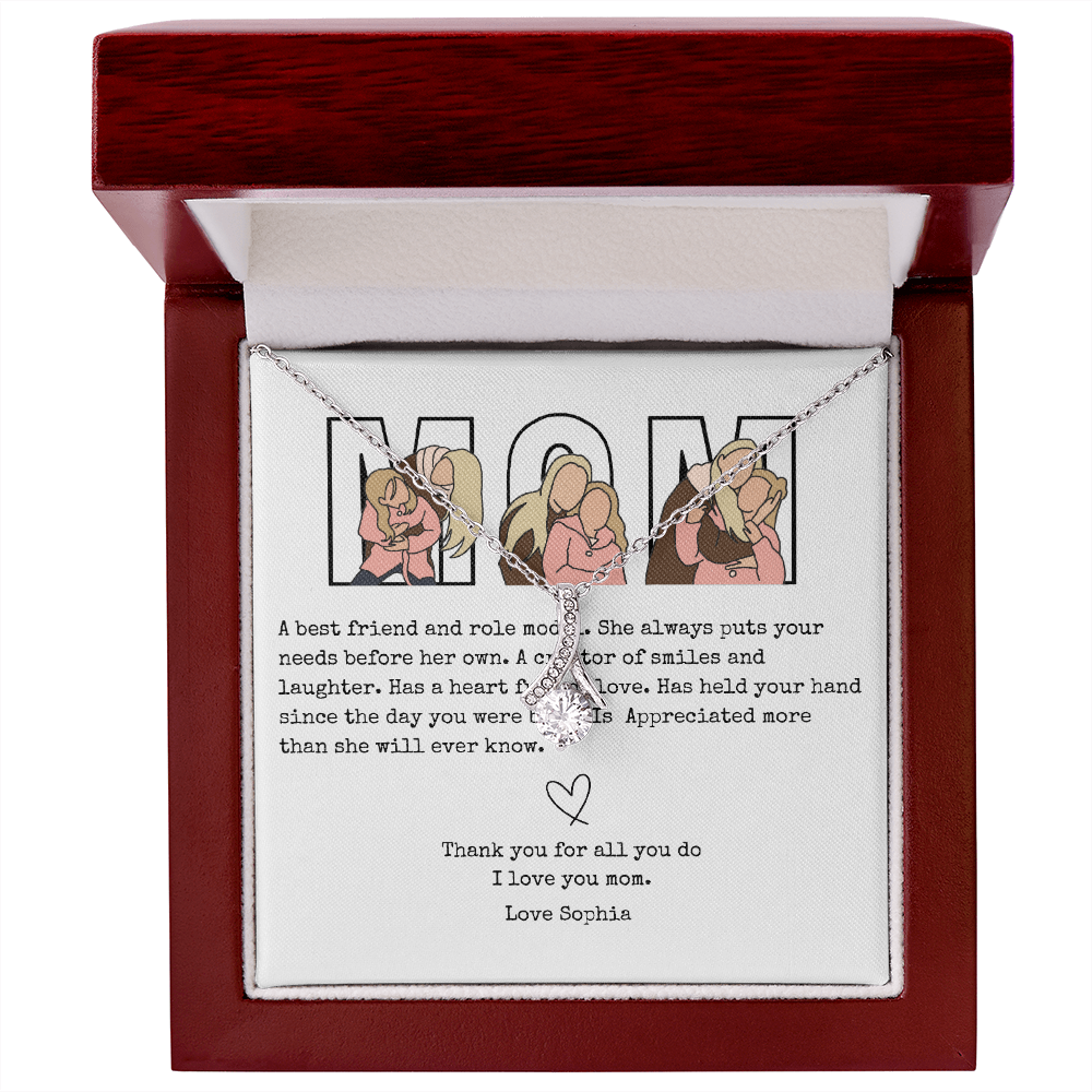 Personalized Mom Alluring Beauty Necklace