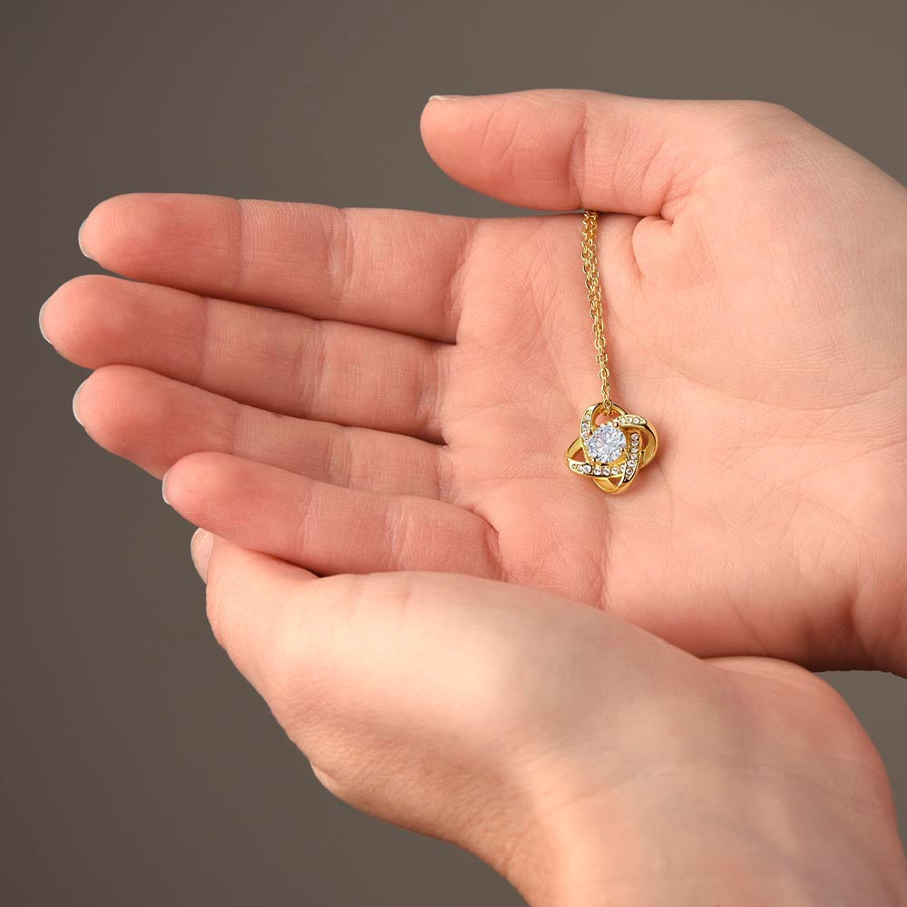 To My Soulmate Love Knot Necklace