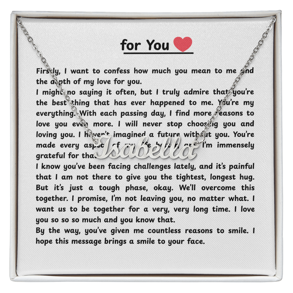 Personalized For You Name Necklace