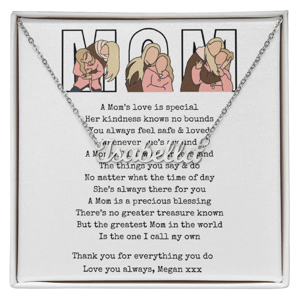Personalized Mom Name Necklace