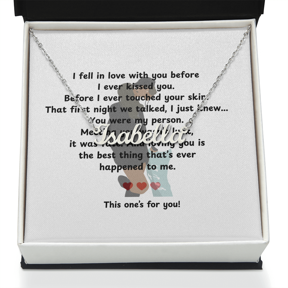 Personalized This One's For You Name Necklace