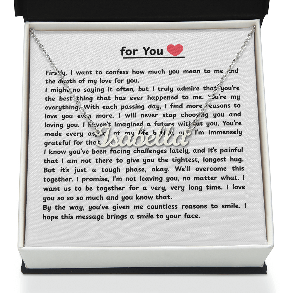 Personalized For You Name Necklace