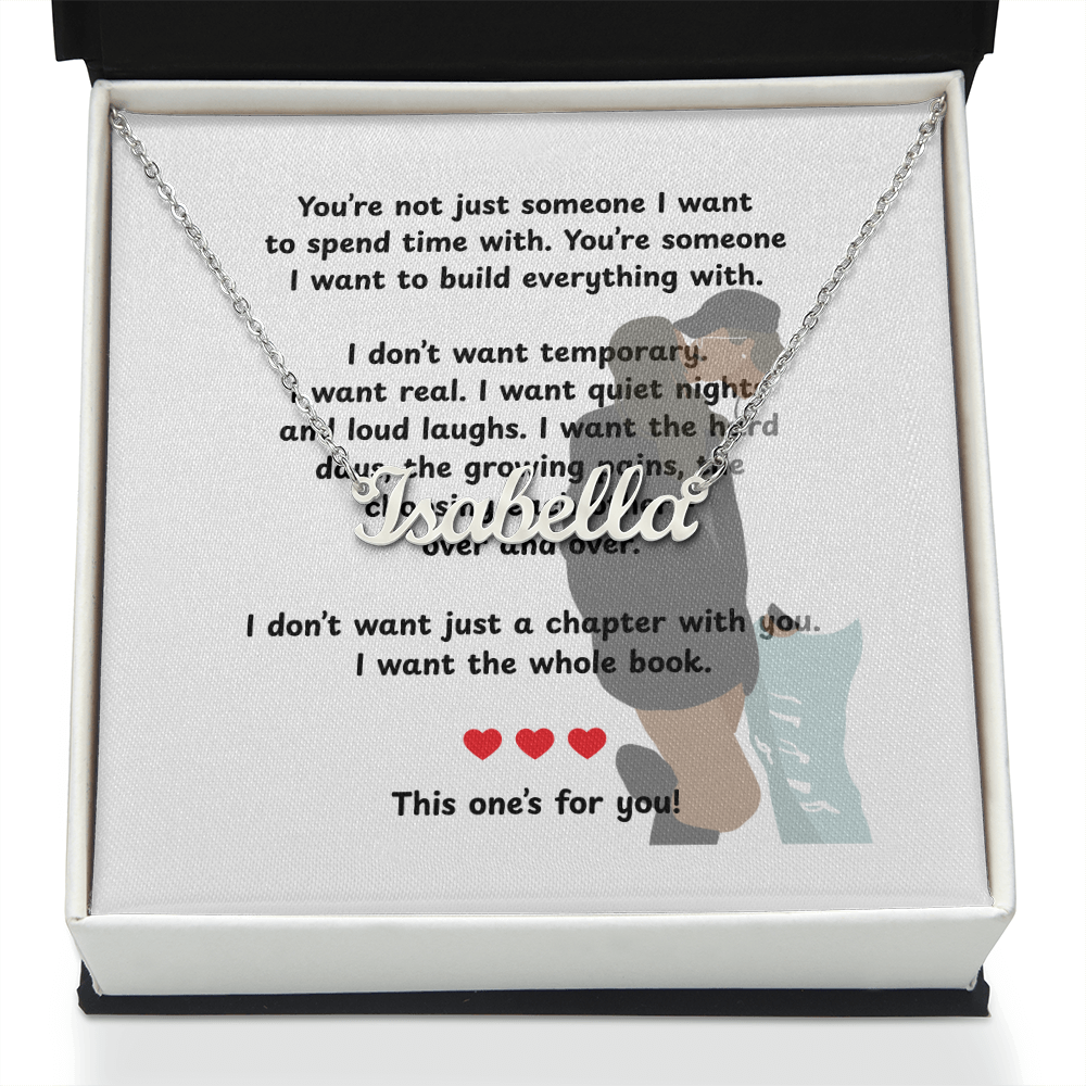 Personalized This One's For You Name Necklace