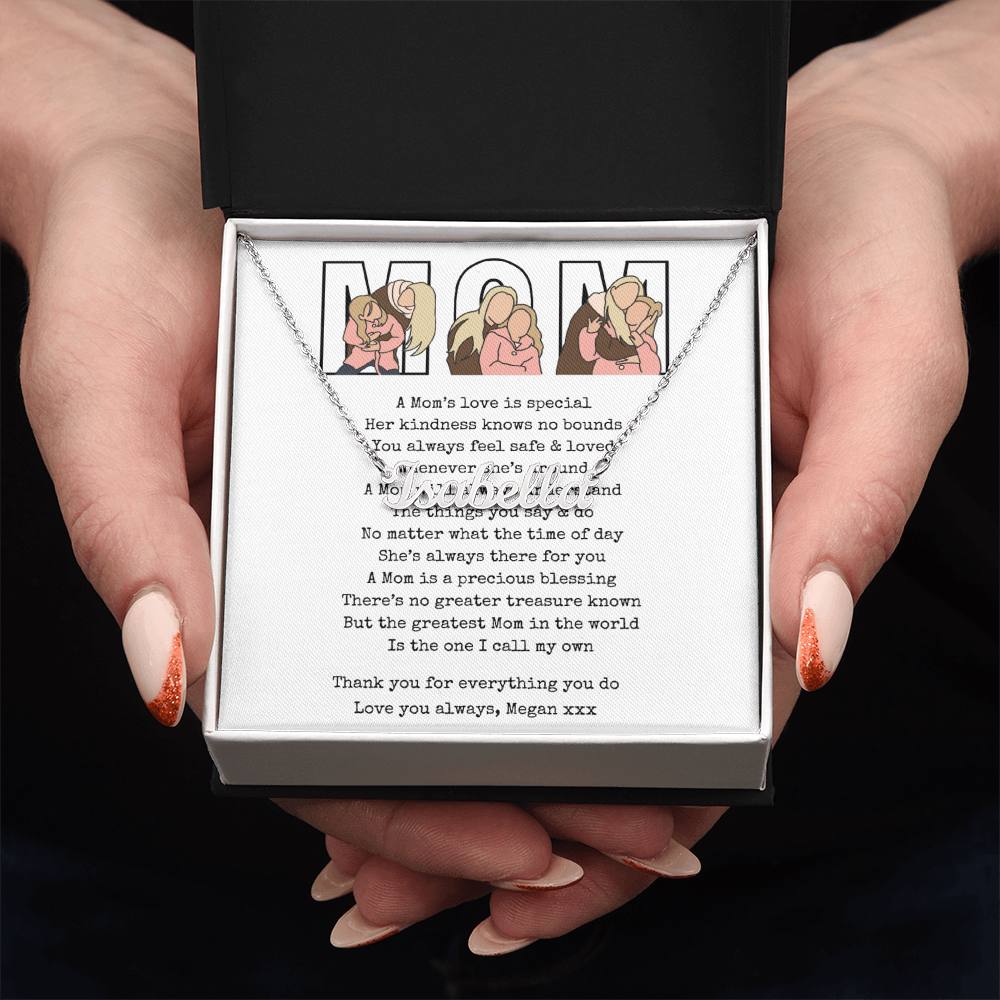 Personalized Mom Name Necklace