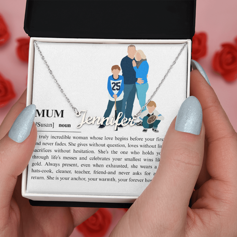Personalized Mum Name Necklace