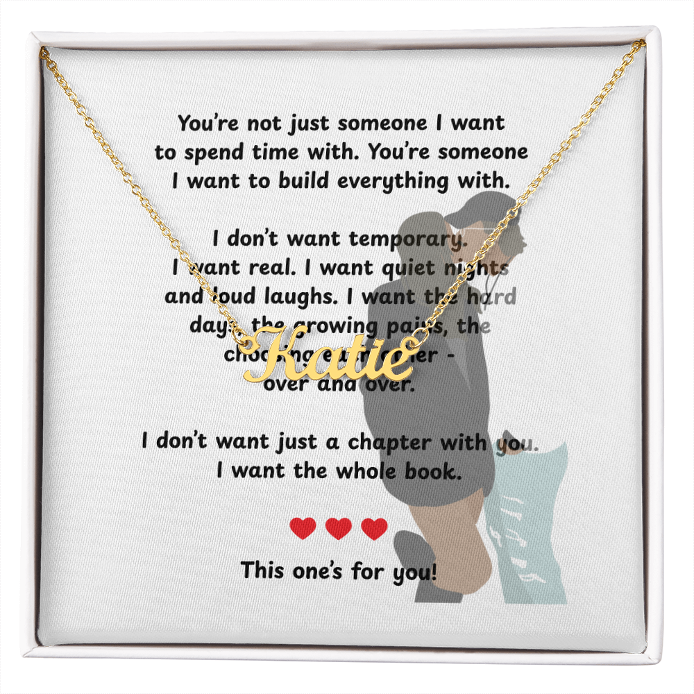 Personalized This One's For You Name Necklace