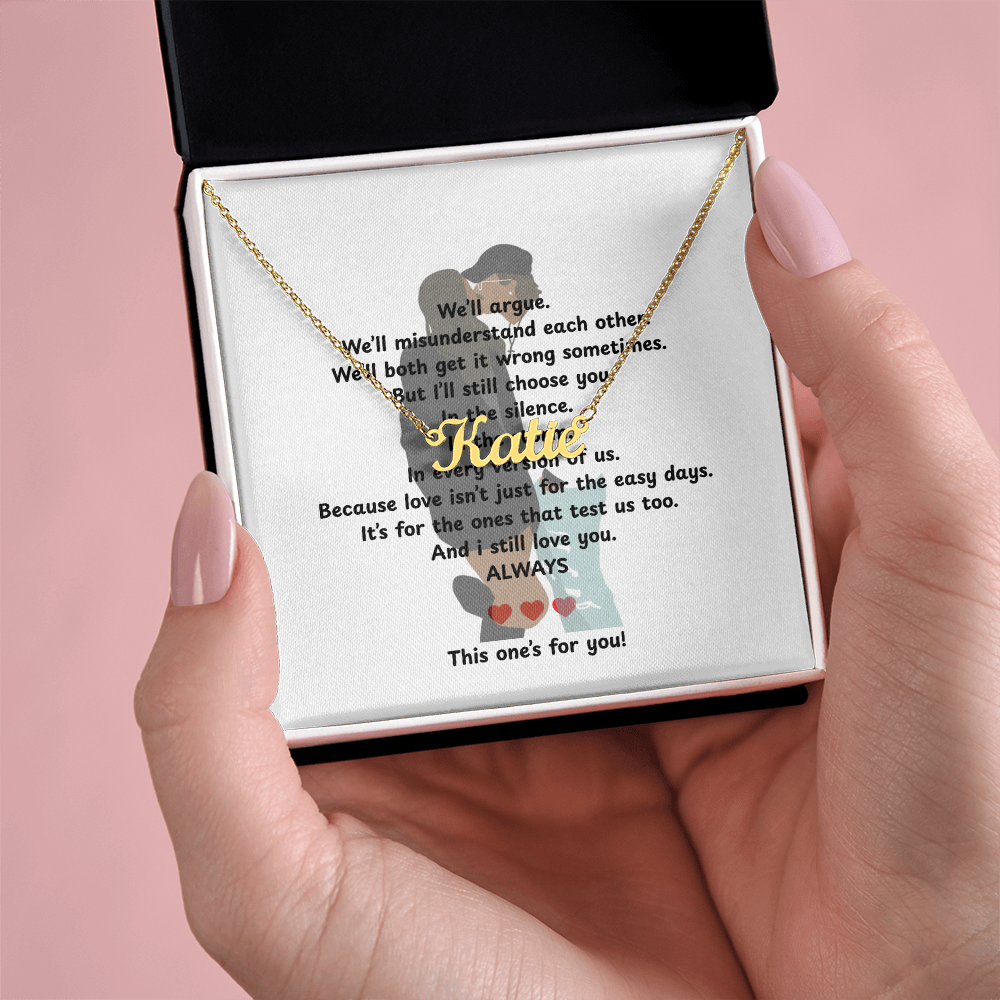 Personalized This One's For You Name Necklace