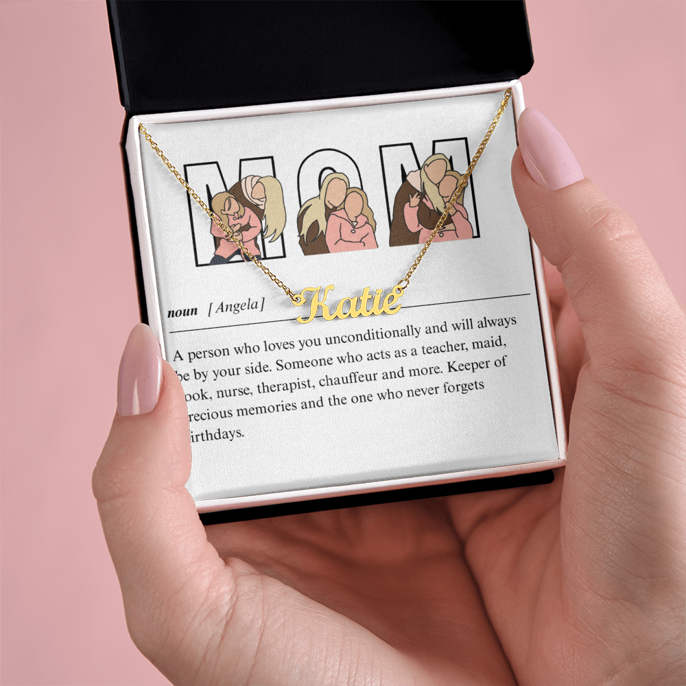 Personalized Mom Name Necklace