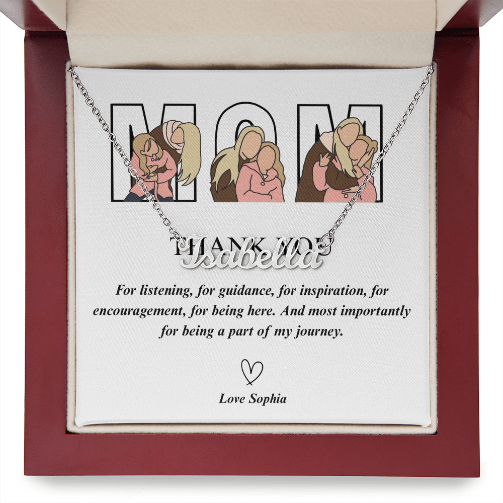 Personalized Mom Name Necklace