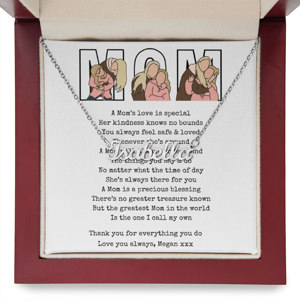 Personalized Mom Name Necklace