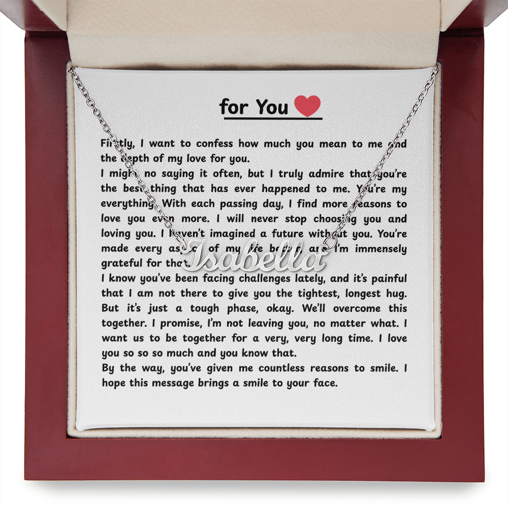 Personalized For You Name Necklace