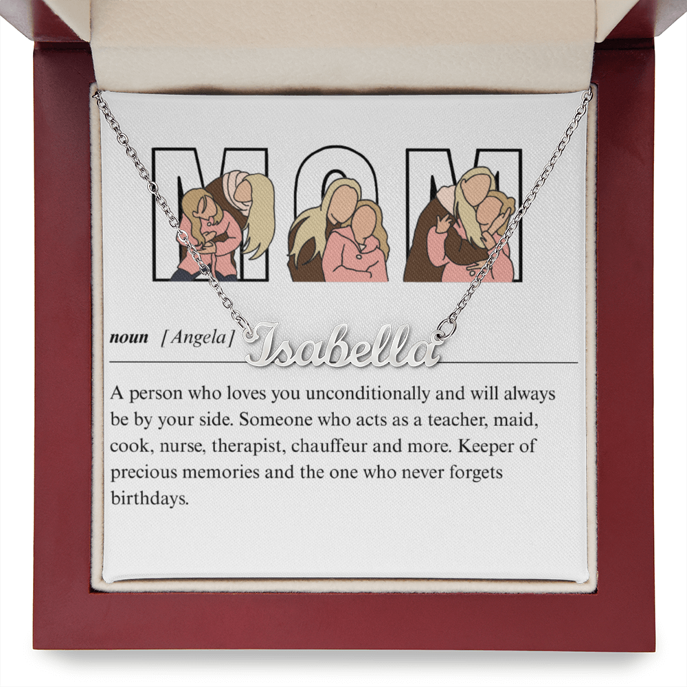 Personalized Mom Name Necklace