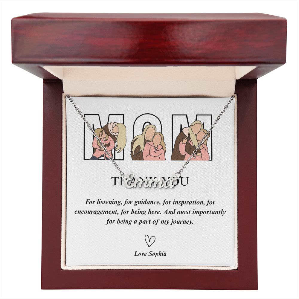 Personalized Mom Name Necklace