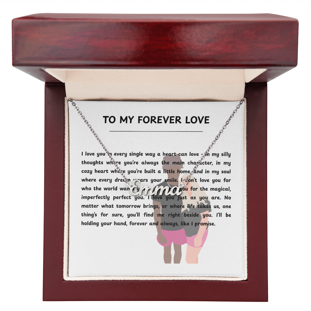 Personalized To My Forever Love Name Necklace