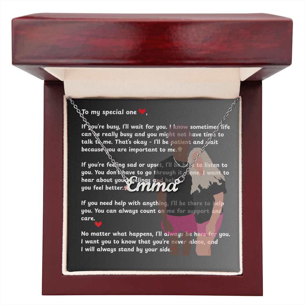 Personalized To My Special One Name Necklace