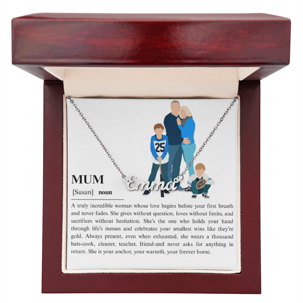 Personalized Mum Name Necklace