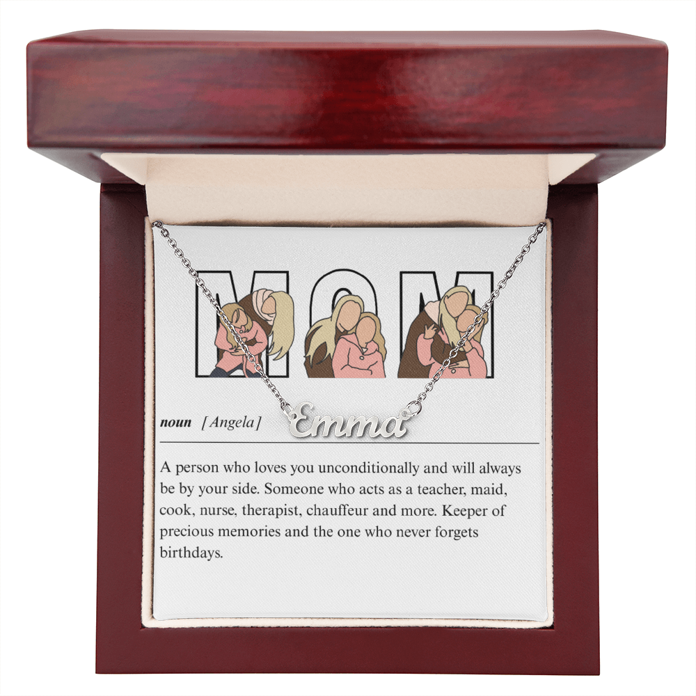 Personalized Mom Name Necklace