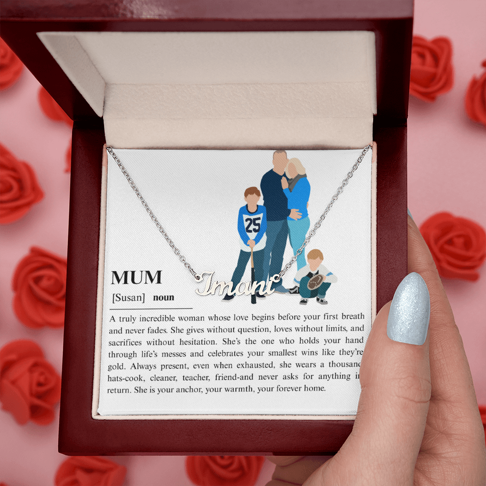 Personalized Mum Name Necklace