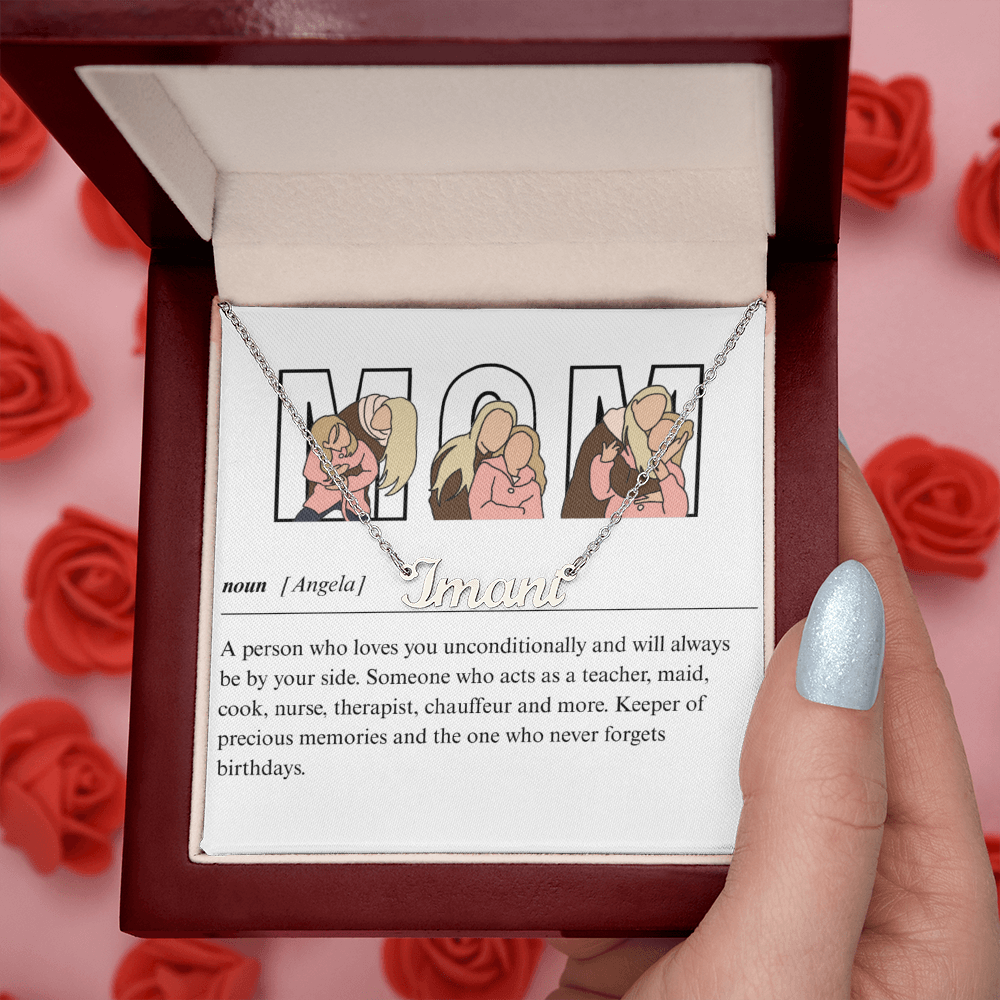 Personalized Mom Name Necklace