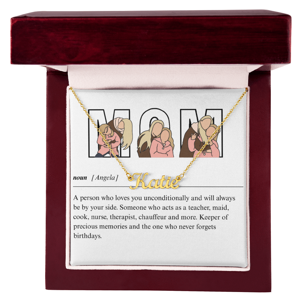 Personalized Mom Name Necklace