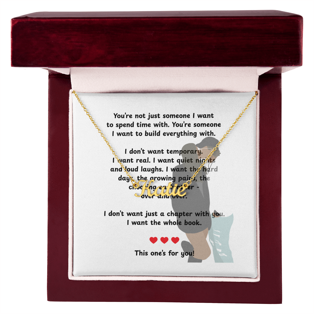 Personalized This One's For You Name Necklace