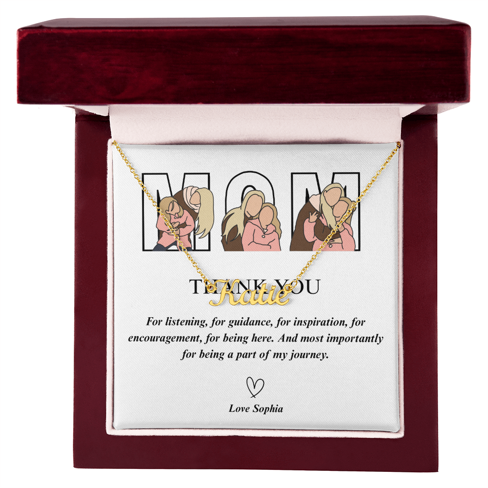 Personalized Mom Name Necklace