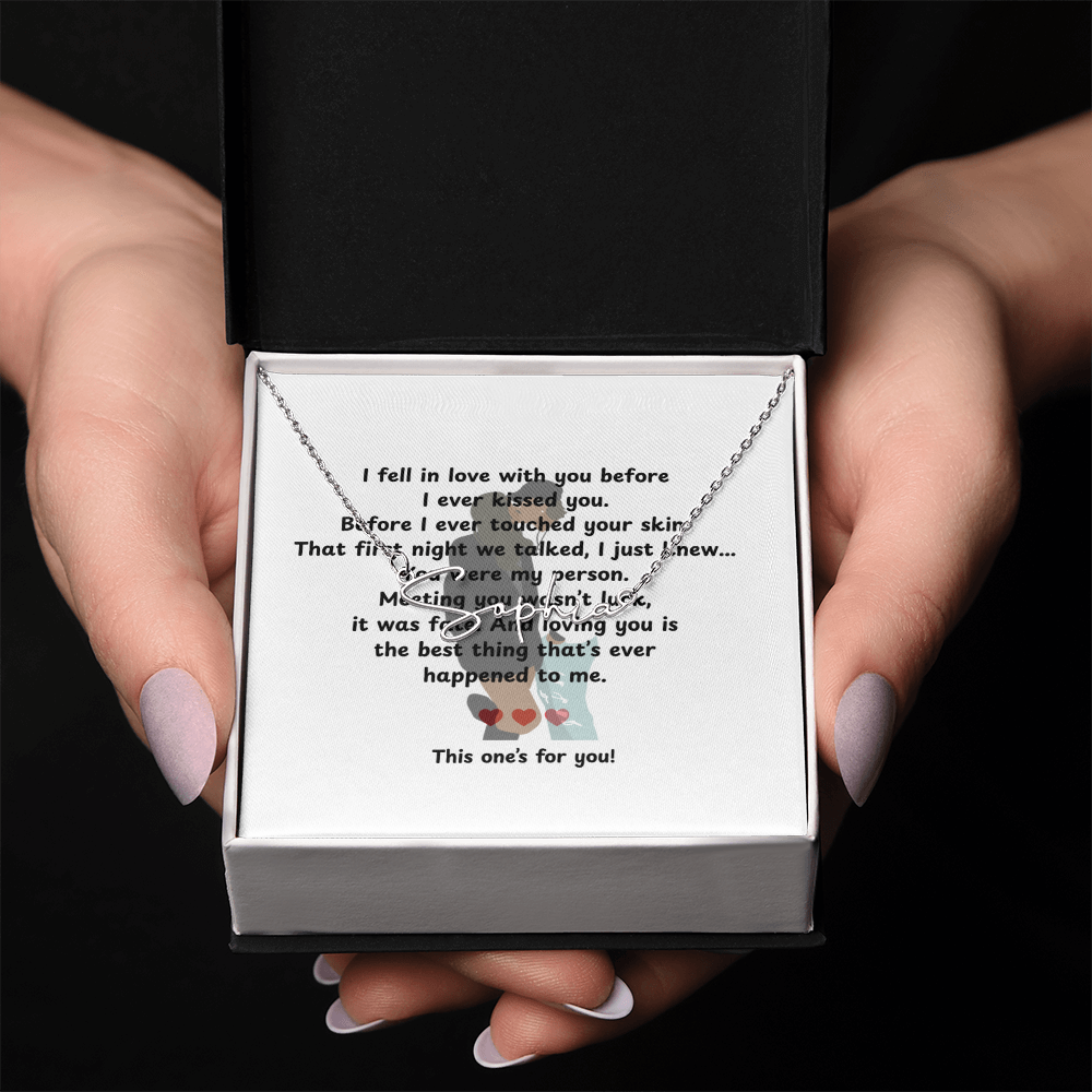 Personalized This One's For You Signature Name Necklace