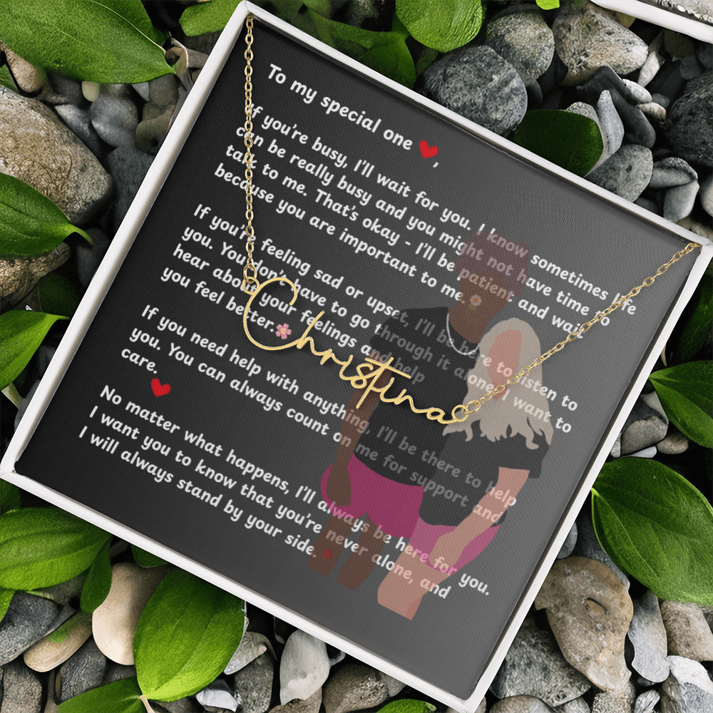 Personalized To My Special One Signature Name Necklace